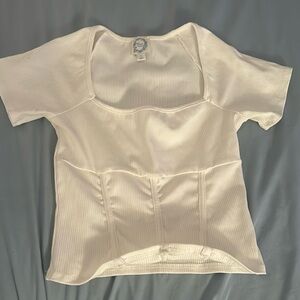 White Short Sleeve Top